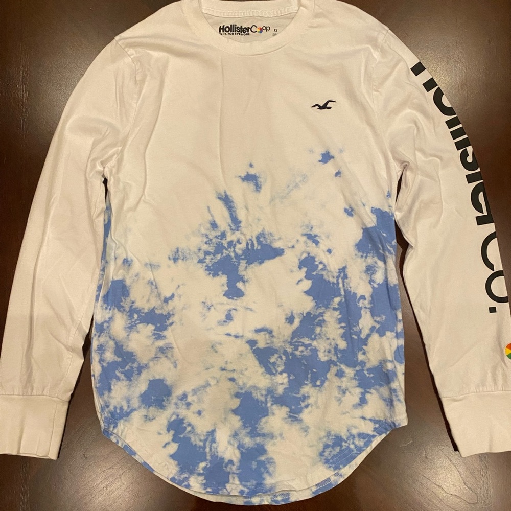 White Hollister Long Sleeve Shirt
